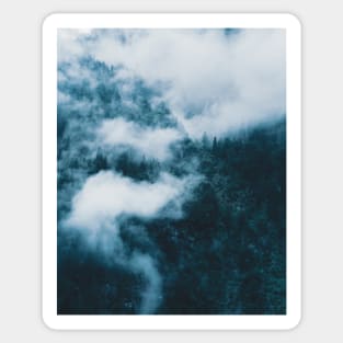 Fog in a Forest - Landscape Photography Sticker